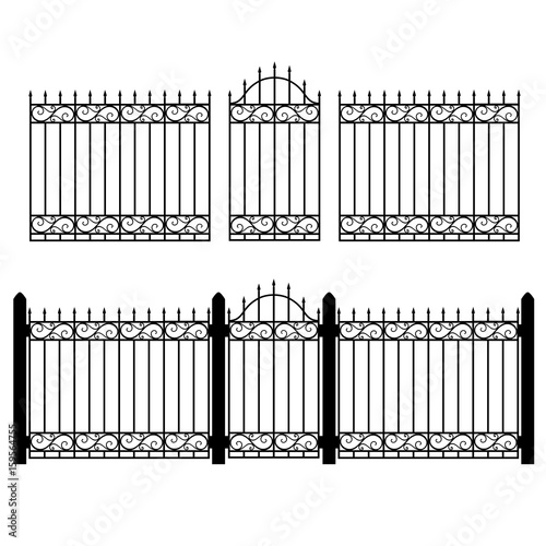 Fence gate vector