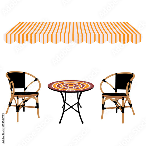 Table and chairs