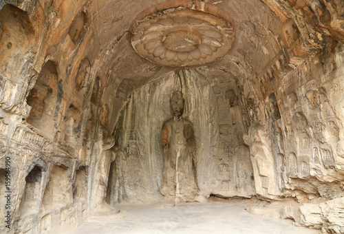 Lotus cave of Longmen grottoes
