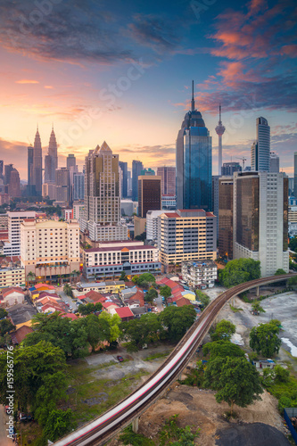 Kuala Lumpur. Cityscape image of Kuala Lumpur, Malaysia during sunrise.