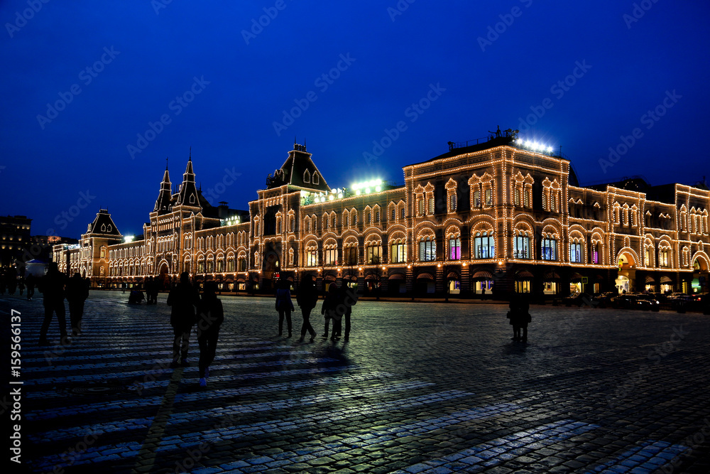 Night life at red square