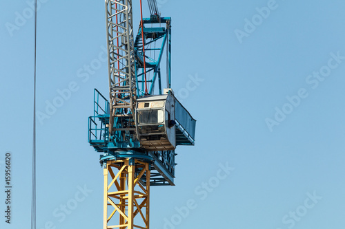 Construction crane close up