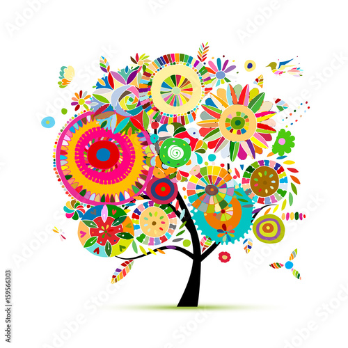 Floral tree for your design