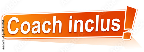 coach inclus sur étiquette orange