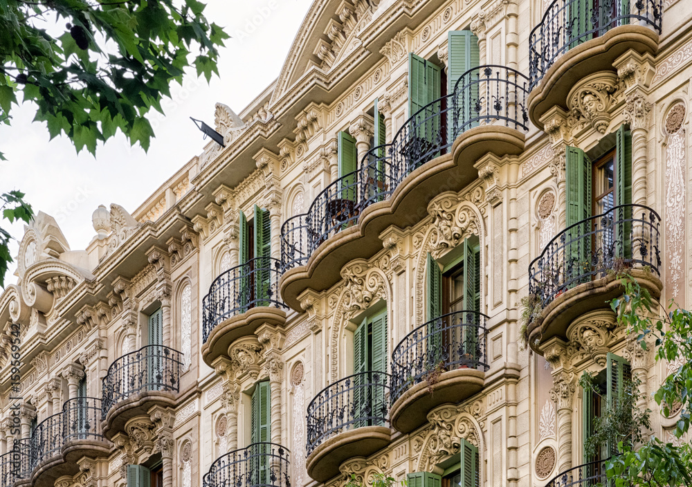 Fototapeta premium Balconies on th building