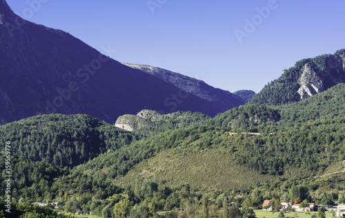 Alpine landscape in southeastern France