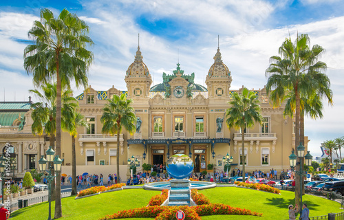 фотографія Monaco, Monte Carlo - September 17, 2016: The Grand casino Monte Carlo, gambling and entertainment complex in Cote de Azul