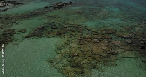 Flug über Türkis Meer - Kreta Strand Elafonisi  photo