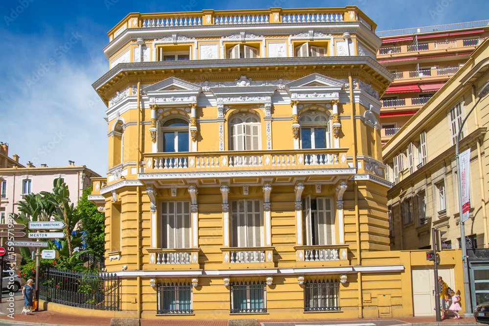 Monaco, Monte Carlo. Residential building with luxury apartments, locates close to Grand Casino Monaco, Monte Carlo. Residential building with luxury apartments, locates close to Grand Casino