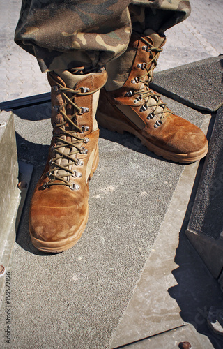 Legs of a soldier