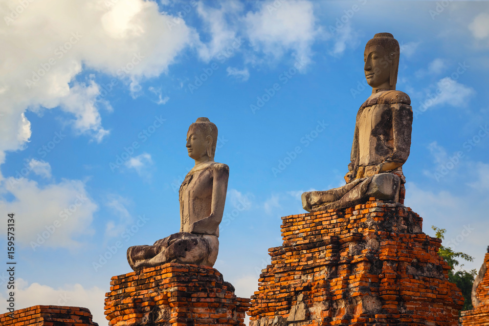 Wat Chaiwatthanaram temple in Ayuthaya Historical Park, a UNESCO world heritage site in Thailand