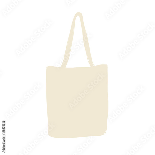 Linen shopping bag, sketch for your design