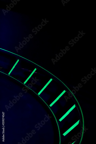 Abstract Details of Rollercoaster Track