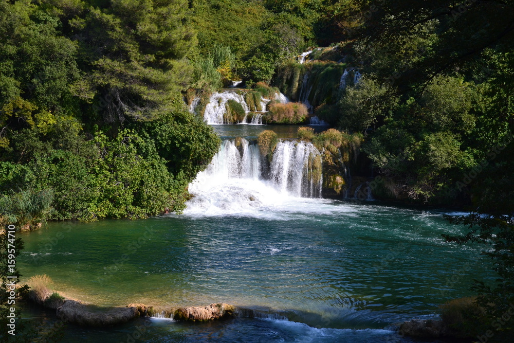 waterfalls in Krka Nation Park waterfalls in Krka Nation Park