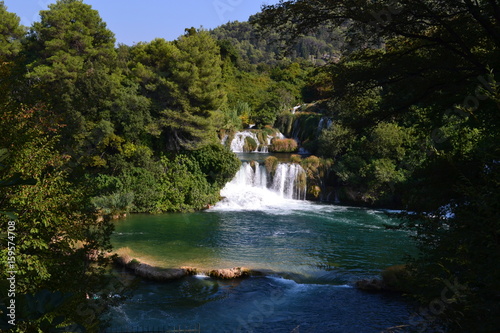 Fototapeta Naklejka Na Ścianę i Meble -  waterfalls in Krka Nation Park