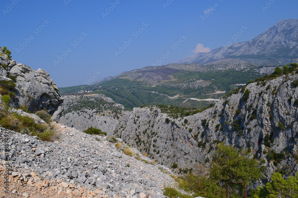 Fototapeta premium Mountain view in Omis
