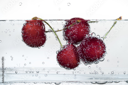 sweet cherries and bubbles