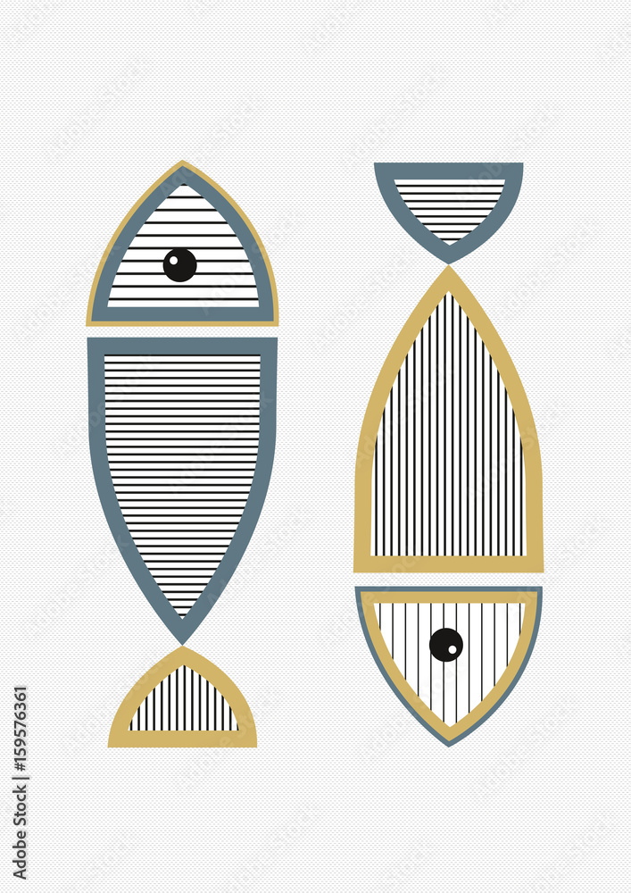 poissons rayures