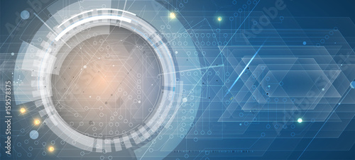 abstract internet computer technology business solution for presentation concept