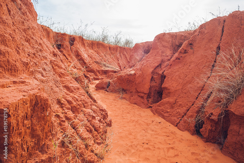 Canvastavla red canyon near Mui Ne, southern Vietnam