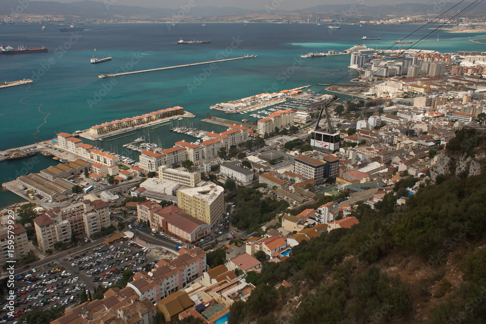 Ausblick auf Gibraltar von Rock