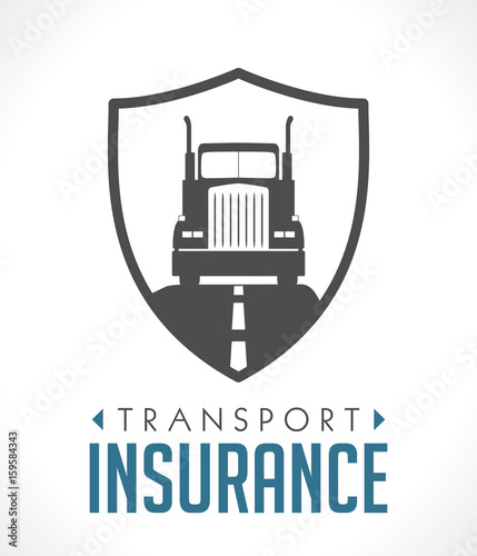 Logo - transport and logistics insurance concept