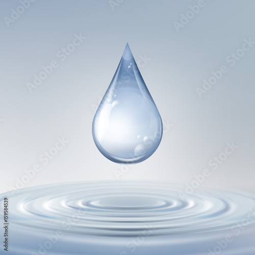 Shiny water drop