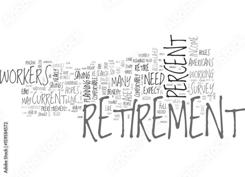 YOUR RETIREMENT HOPES FILLED WITH HOLES TEXT WORD CLOUD CONCEPT