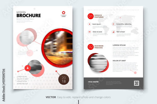 Corporate business annual report cover, brochure or flyer design