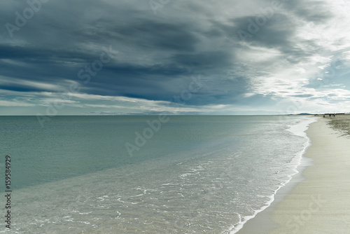 Tranquil beach, Montpellier, France