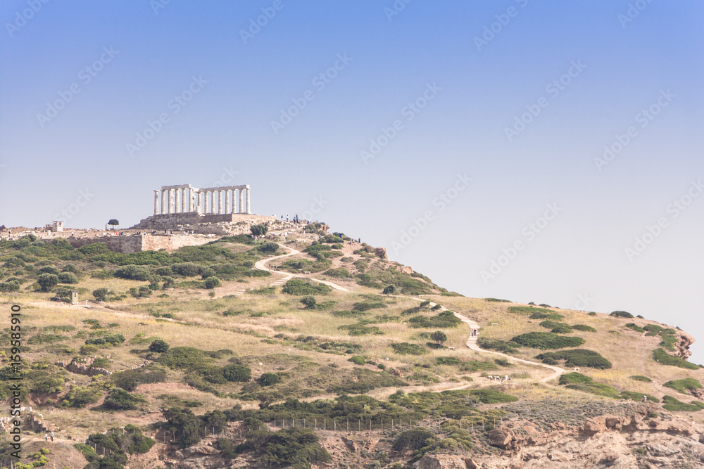 Cape Sounion, Temple of Poseidon, Greece.