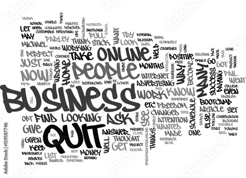 YOU WANT TO QUIT THINK AGAIN TEXT WORD CLOUD CONCEPT photo