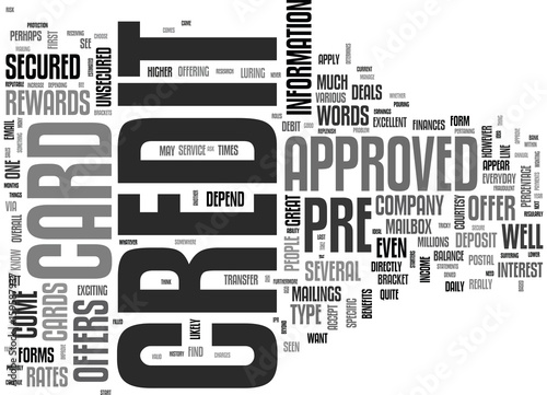 YOU VE BEEN PRE APPROVED TEXT WORD CLOUD CONCEPT