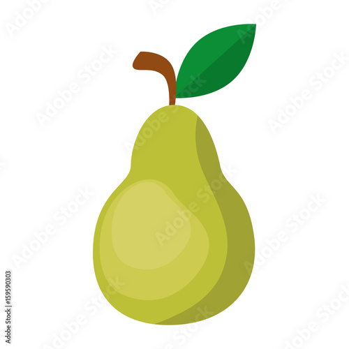 Delicious pear fruit icon vector illustration graphic design
