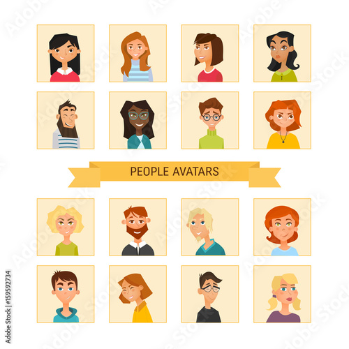 People avatars  collection © darijashka
