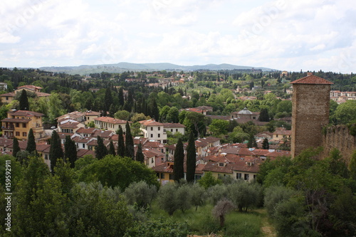 Panoramic view over Florence Italy with city river, Tuscany, Italy. © Miroslav110