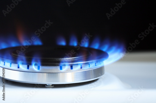 Gas Burner With Fire © cosma