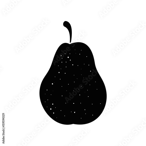 Delicious pear fruit icon vector illustration graphic design