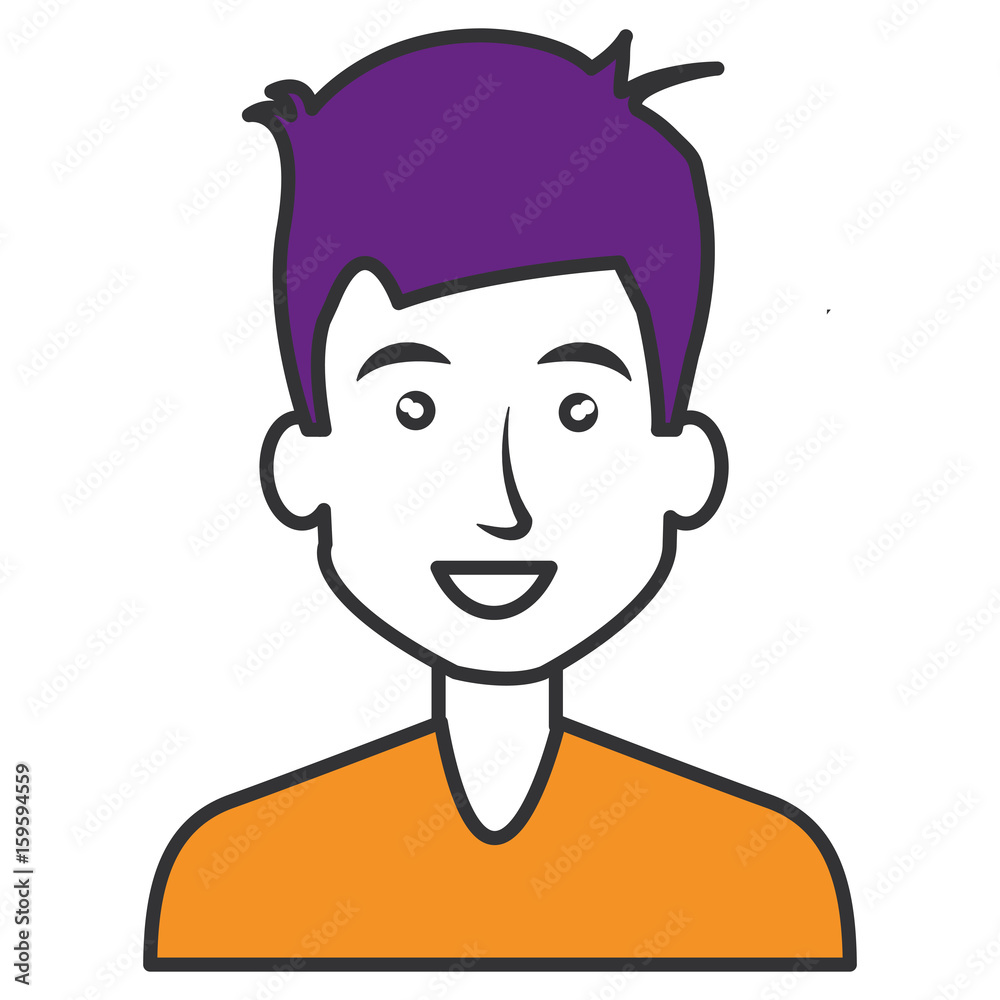 young man avatar character vector illustration design young man avatar character vector illustration design