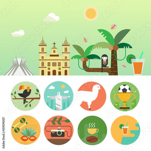 Brazil travel concept