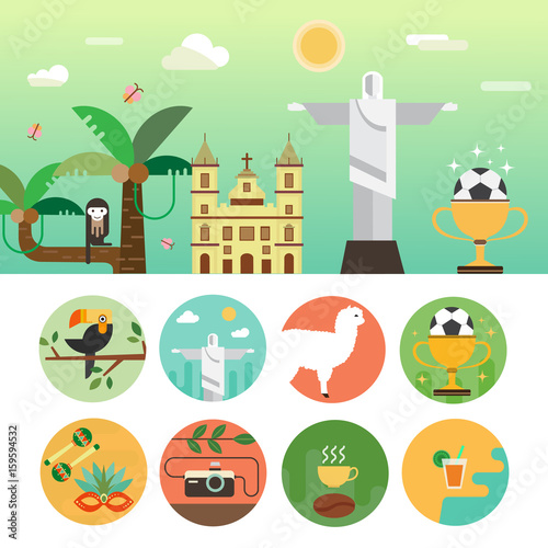 Brazil travel concept