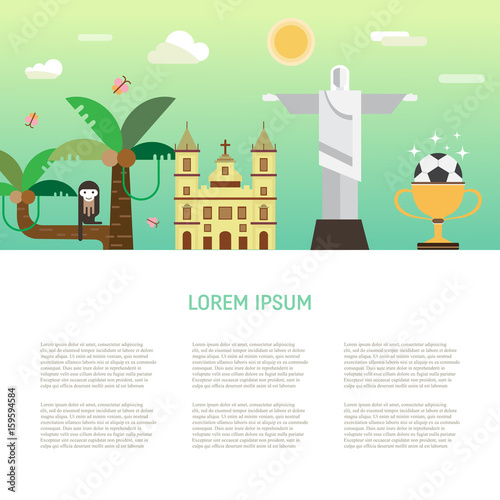 Brazil travel concept