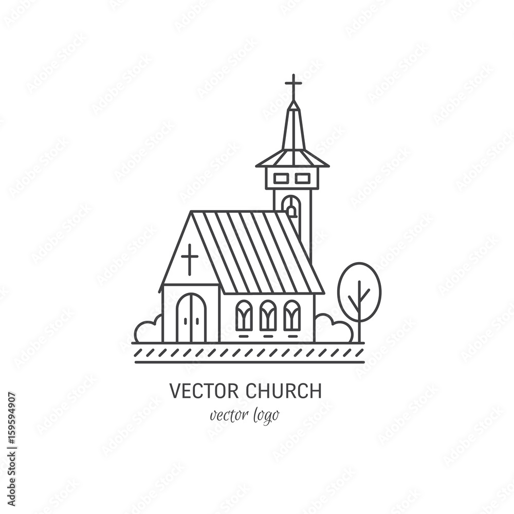 Church in linear style