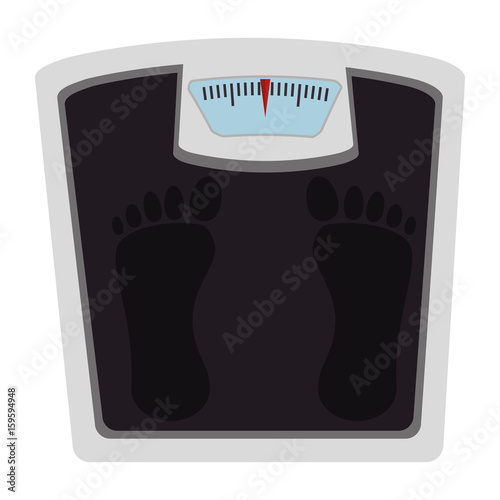 weight balance bathroom icon vector illustration design