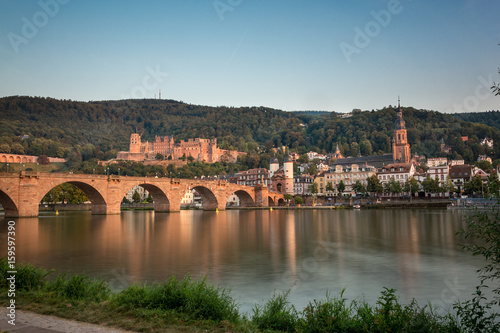 The Heidelberg castle and Carl Theodor bridge