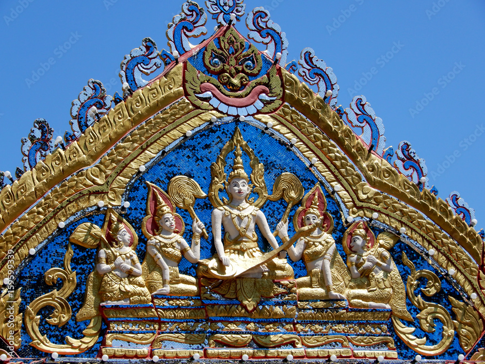 Obraz premium Ancient sculpture in temple