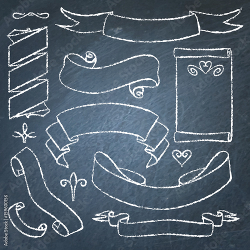 Collection of chalkboard banners