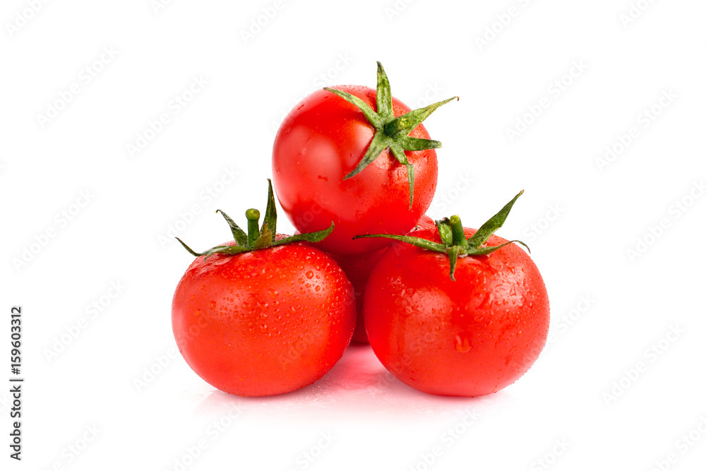 Fresh red tomato isolated on white background Fresh red tomato isolated on white background