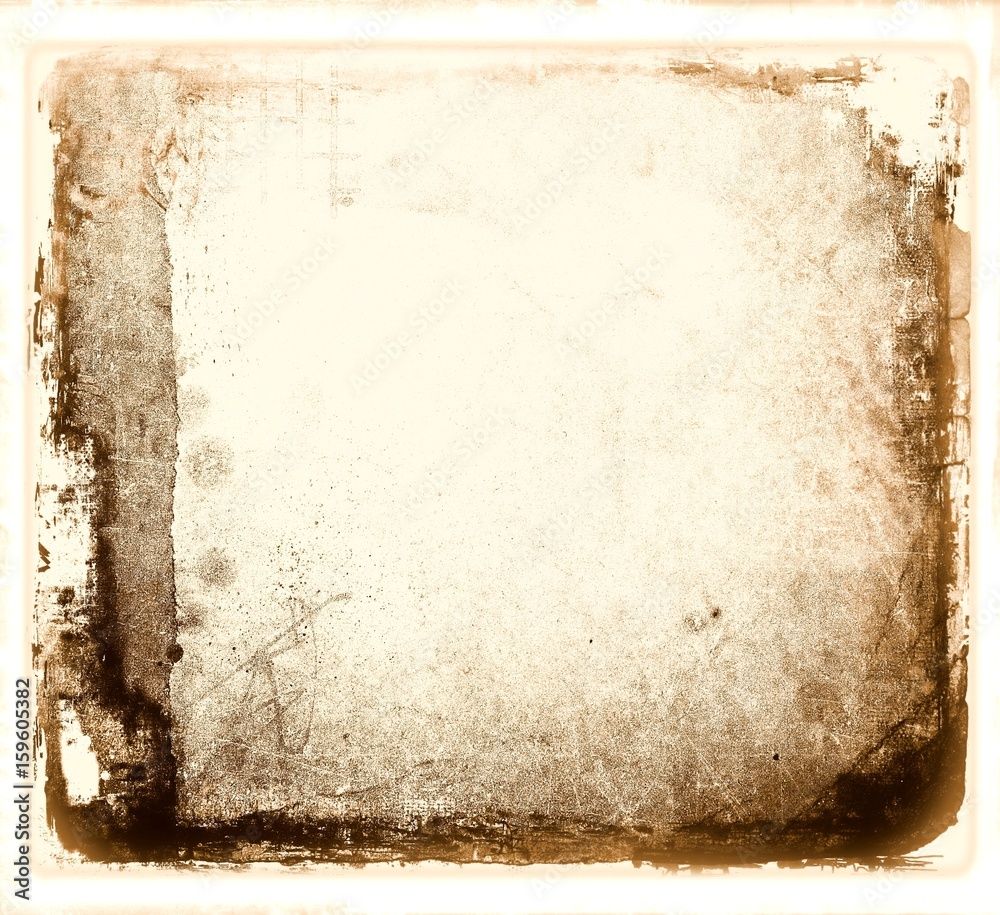 Grunge abstract frame with worn borders. - obrazy, fototapety, plakaty 