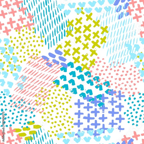 Wallpaper Mural Hand painted seamless pattern. Vector illustration Torontodigital.ca